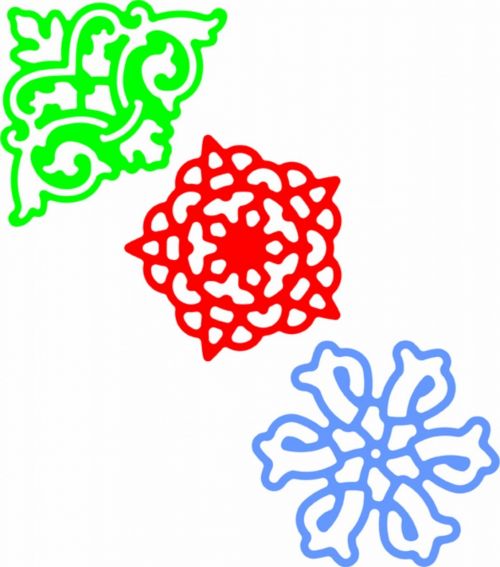 Cheery Lynn Designs Die - Lace Corner Deco D
