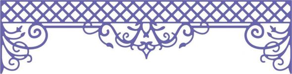 Cheery Lynn Designs Die - Lattice Valance Border