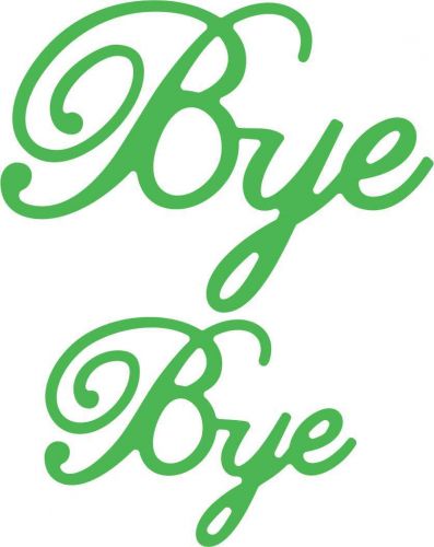Cheery Lynn Designs Die - Bye (Set of 2)
