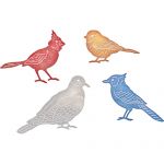 Cheery Lynn Designs Die - Feathered Friends (Set of 4)