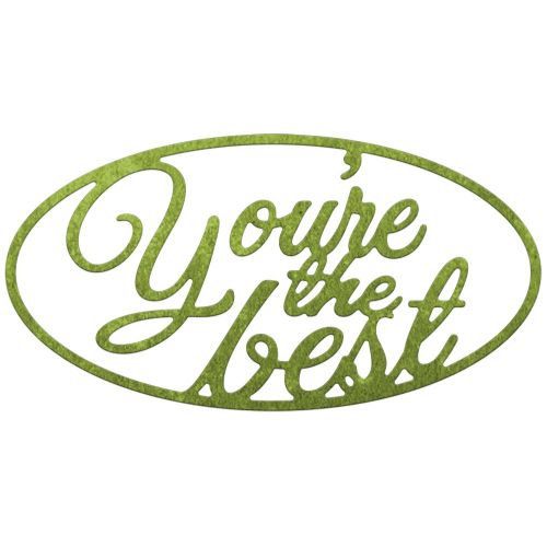 Cheery Lynn Designs Die - You're the Best Oval Die