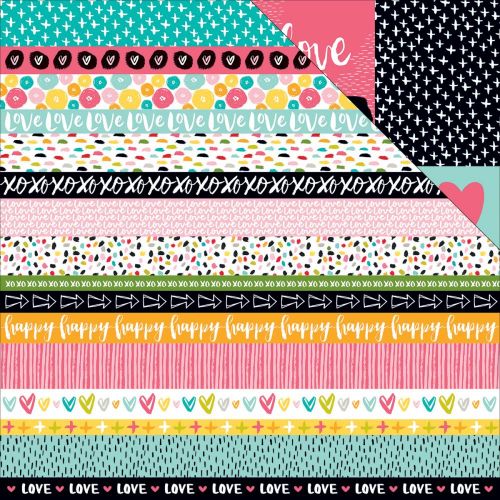 Bella Blvd - Illustrated Faith - You Are Loved Cardstock 12"X12" - Borders