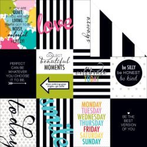 Bella Blvd - Color Chaos Double-Sided Cardstock 12"X12" - Words Of Wisdom