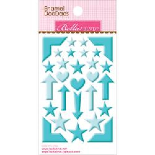 Bella Blvd - Enamel Stickers 3"X4.75" Doodads - Ice