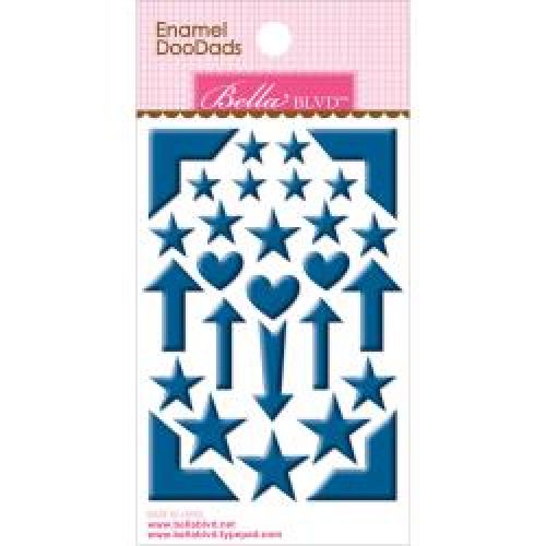 Bella Blvd - Enamel Stickers 3"X4.75" Doodads - Blueberry