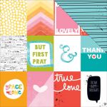 Bella Blvd - Illustrated Faith - Whatever Is Lovely - Cardstock 12"X12" - 3x4's