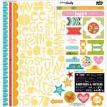 Bella Blvd - Illustrated Faith Whatever Is Lovely - Stickers 12"X12" - Treasures & Text