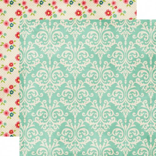 Echo Park Paper Company - Beautiful Life Collection - Damask Paper
