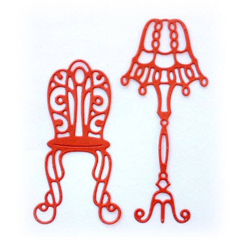 Crafty Ann Dies - Chair and Floor Lamp (Set of 2)