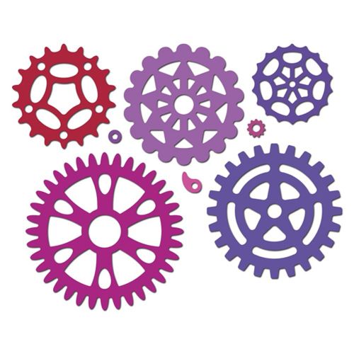 Crafty Ann Dies by Cheery Lynn - Gears (Set of 8)