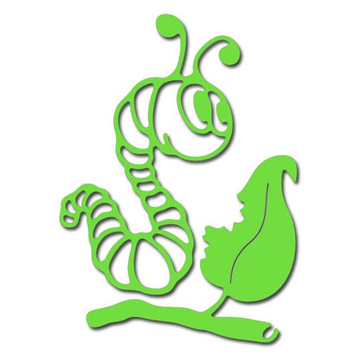 Crafty Ann Dies by Cheery Lynn - Funny caterpillar (Set of 2)