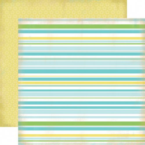 Carta Bella Paper Company - Baby Mine Boy Collection - 12x12" Paper - Baby Boy Stripes