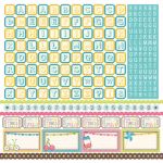 Carta Bella Paper Company - Cool Summer Collection - 12 x 12 Alpha Sticker Sheet