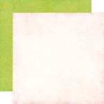 Carta Bella Paper Company - Cool Summer Collection - 12 x 12 Paper - Cloud Cream / Garden Green