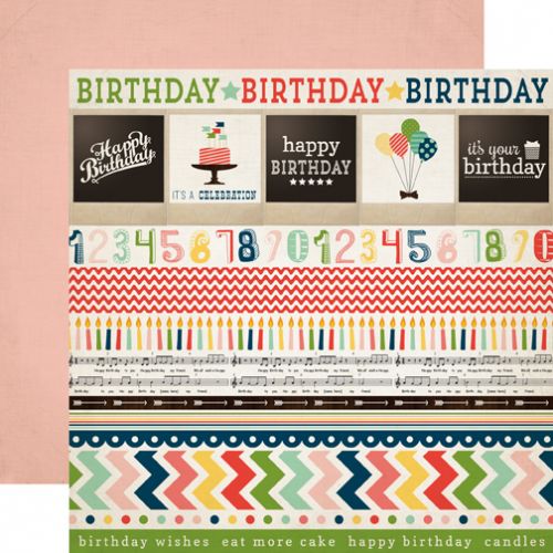 Carta Bella Paper Company - It's a Celebration Collection - 12x12" Paper - Border Strips