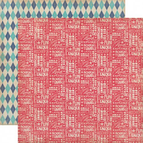 Carta Bella Paper Company - Rough & Tumble -12x12" Paper - Wild Words