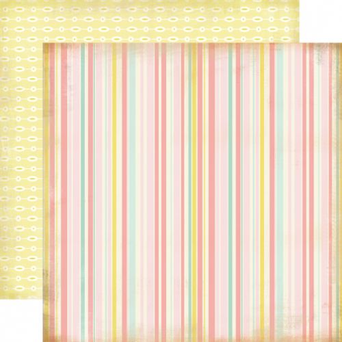 Carta Bella Paper Company - Baby Mine Girl Collection - 12x12" Paper - Baby Girl Stripe