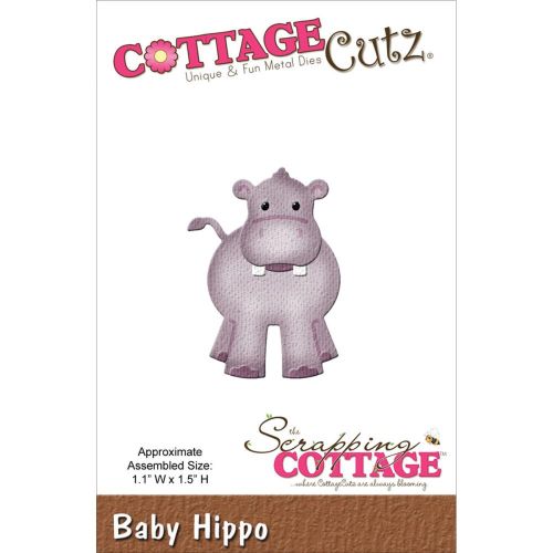 Cottage Cutz - Scrapping Cottage - Die - Baby Hippo 1.1"X1.5"