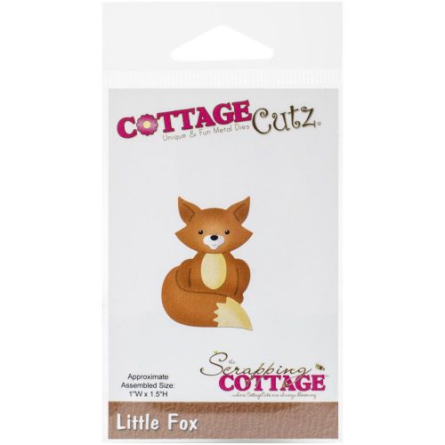 Cottage Cutz - Scrapping Cottage - Die - Little Fox 1"X1.5"