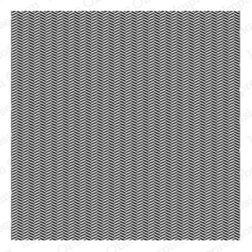 Impression Obsession - Cover-A-Card - Cling Mount Rubber Stamp - Herringbone