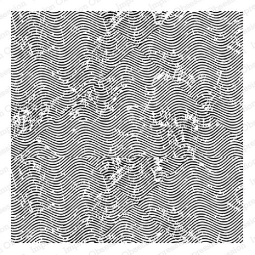 Impression Obsession - Cover-A-Card - Cling Mount Rubber Stamp - Rolling Waves