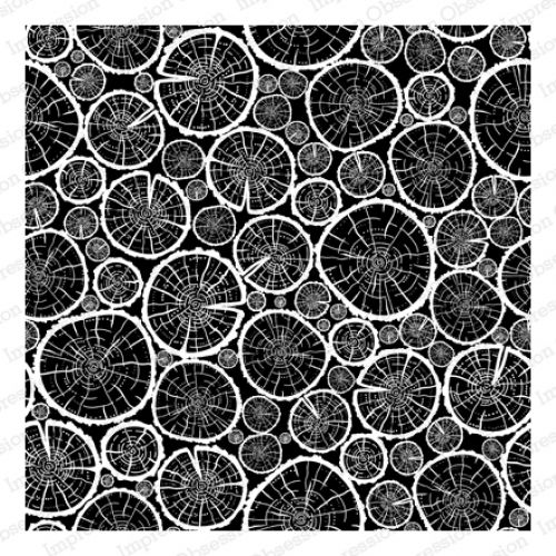Impression Obsession - Cover-A-Card - Cling Mount Rubber Stamp - Logs