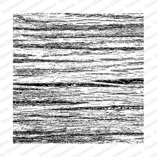 Impression Obsession - Cover-A-Card - Cling Mount Rubber Stamp - Wood Grain