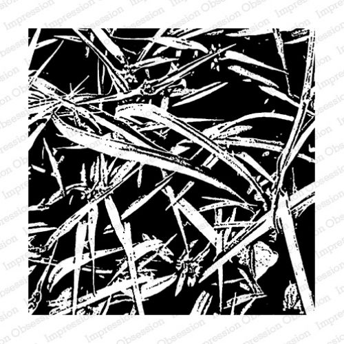Impression Obsession - Cover-A-Card - Cling Mount Rubber Stamp - Ornamental Grass