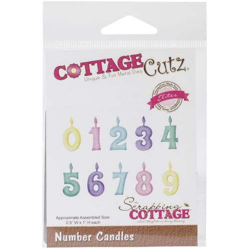 Cottage Cutz - Scrapping Cottage - Die - Number Candles .5"X1"