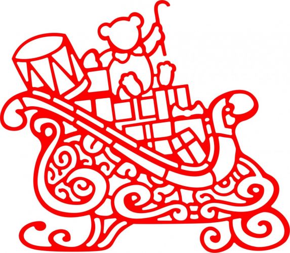 Cheery Lynn Designs Die - Santa’s Sleigh