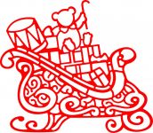 Cheery Lynn Designs Die - Santa’s Sleigh
