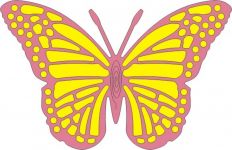 Cheery Lynn Designs Die - Exotic Butterfly Large #2