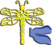 Cheery Lynn Designs Die - Dragonfly Large with Angel Wing