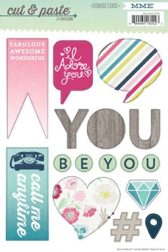 My Mind's Eye - Cut & Paste - Special - 5x7 Decorative Stickers