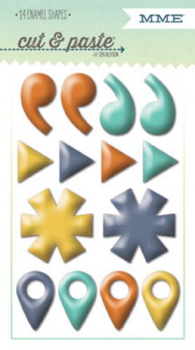 My Mind's Eye - Cut & Paste - Bliss - Enamel Shapes