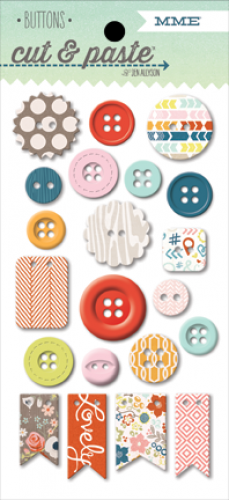 My Mind's Eye - Cut & Paste - Good Times - Decorative Buttons