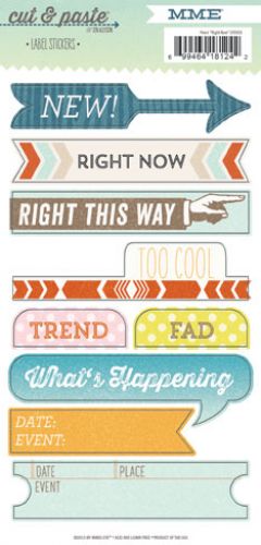 My Mind's Eye - Cut & Paste - Right Now - Label Stickers