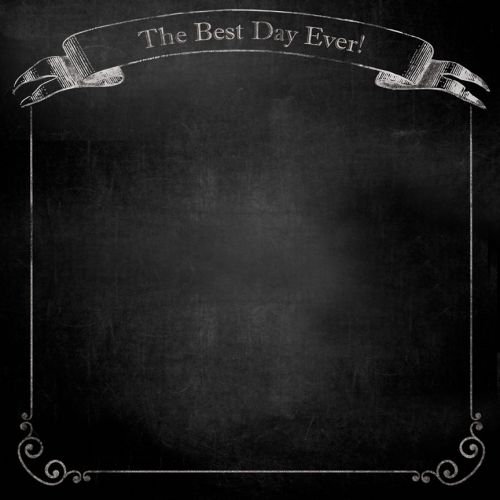 My Mind's Eye - Chalk Studio -  Best Day  - 12" x 12" Double Sided Patterned Paper