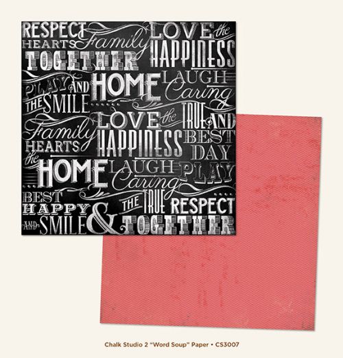 My Mind's Eye - Chalk Studio 2 - Word Soup Paper