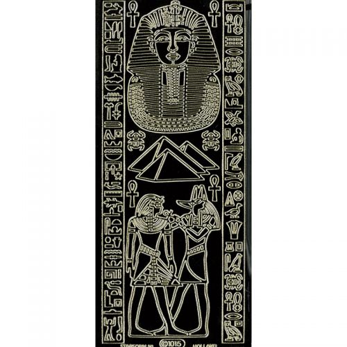 Peel Off Stickers - Egypt - Black with Gold Outline