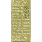 Peel Off Stickers - Communion - Gold