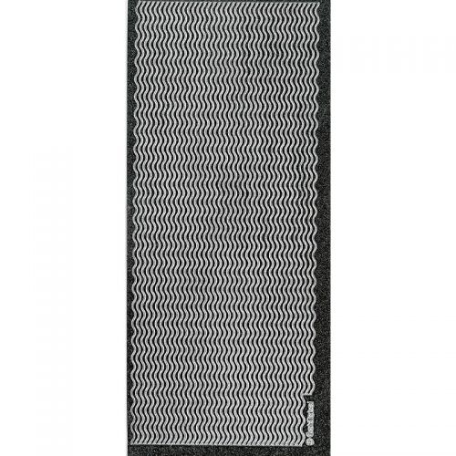 Peel Off Stickers - Lines - Silver Edge/Black Glitter