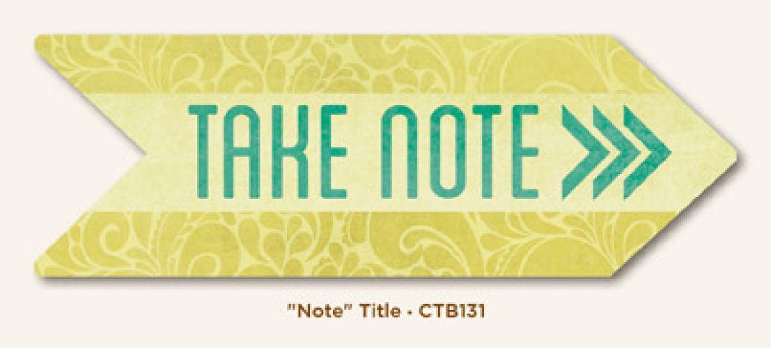 My Minds Eye - Collectable - Note - Title