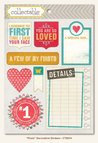 My Minds Eye - Collectable - Firsts - Decorative Stickers