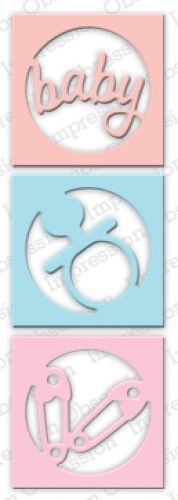 Impression Obsession - Die - Circle Baby Cutout Set