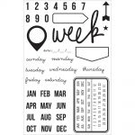 Simple Stories - DIY - Design it Yourself - Stamps 4"X6" - Date