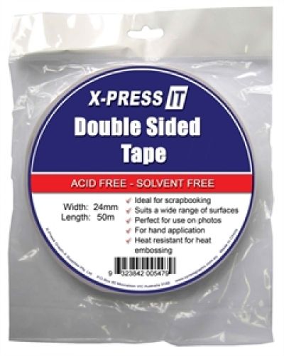 Xpress It Double Sided Tape 24mm x50mt