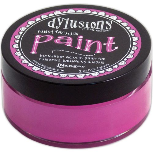 Ranger - Dylusions - By Dyan Reaveley - Blendable Acrylic Paint 2oz - Funky Fuchsia