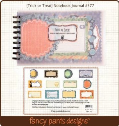 Fancy Pants - Trick or Treat - Spiral Notebook Journal 5"x8"