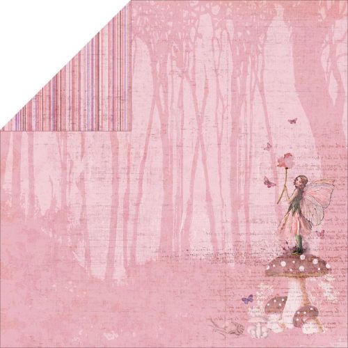 Fabscraps - Little Peeps - Sweet Pea - 12" x 12" Double Sided Patterned Paper